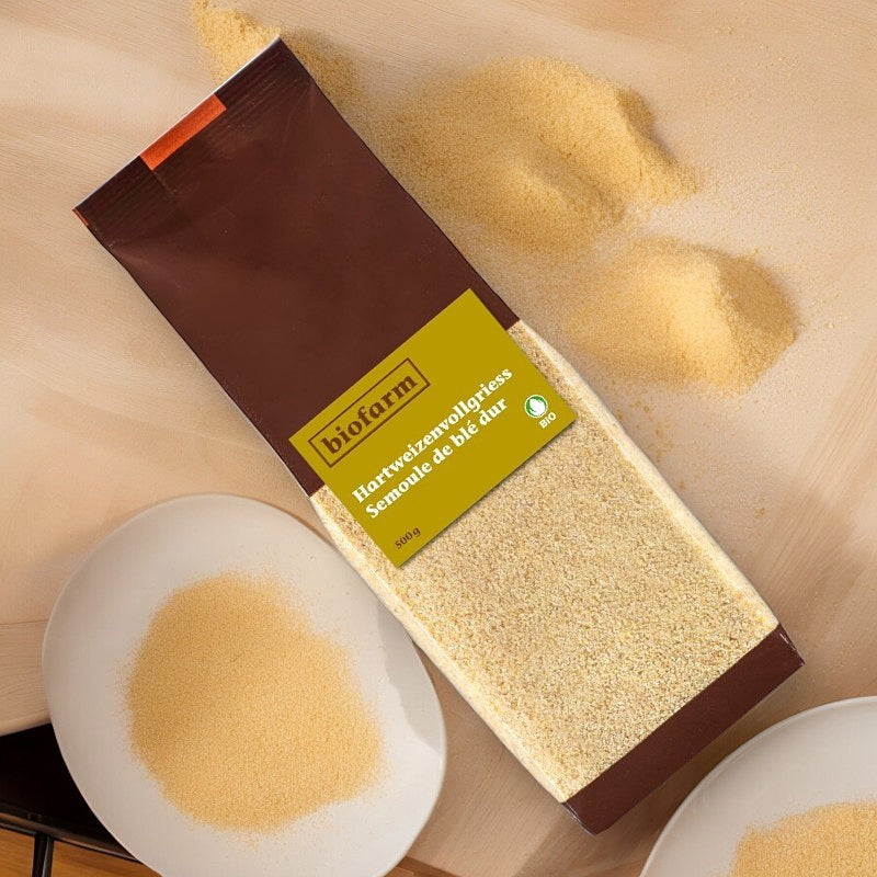 Bio-Hartweizengrieß - 500g - Biofarm