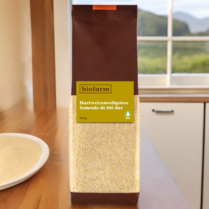 Bio-Hartweizengrieß - 500g - Biofarm