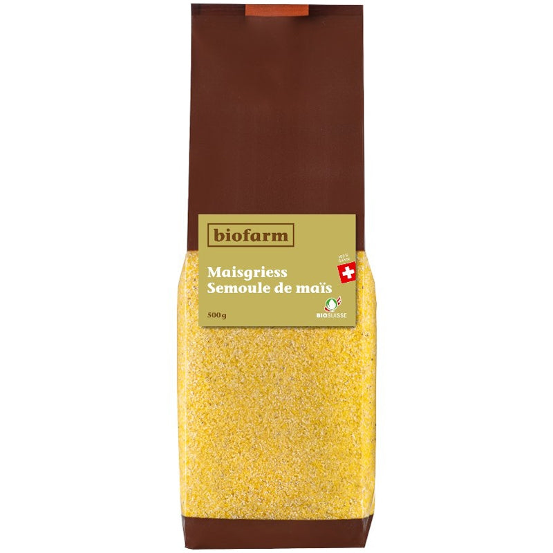 Bio-Schweizer Maisgrieß (mittelgrob) - 500 g - Biofarm