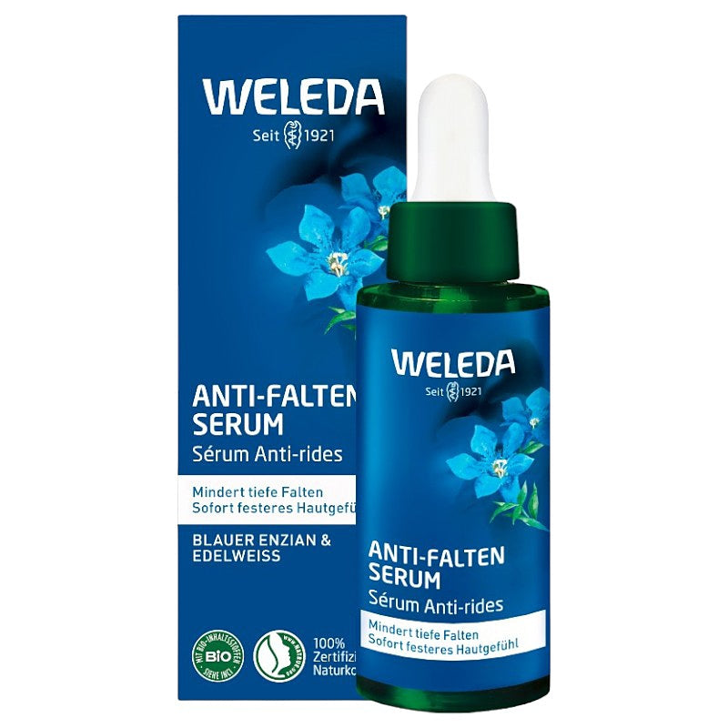 Weleda Anti-Falten-Serum mit Blauem Enzian &amp; Edelweiß (Bio) - 30 ml