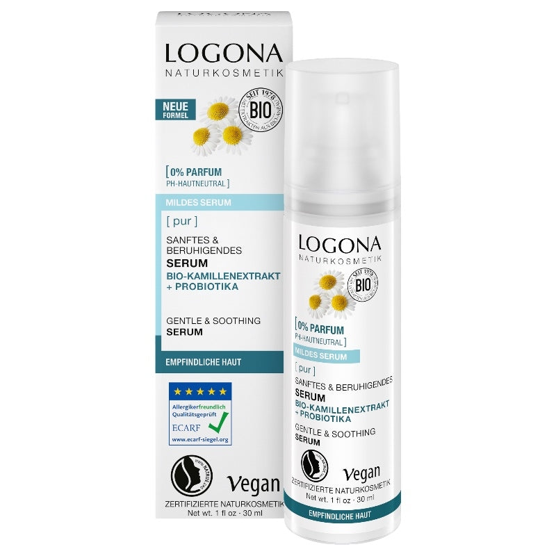 Sérum doux & apaisant BIO camomille & probiotiques - 30ml - Logona
