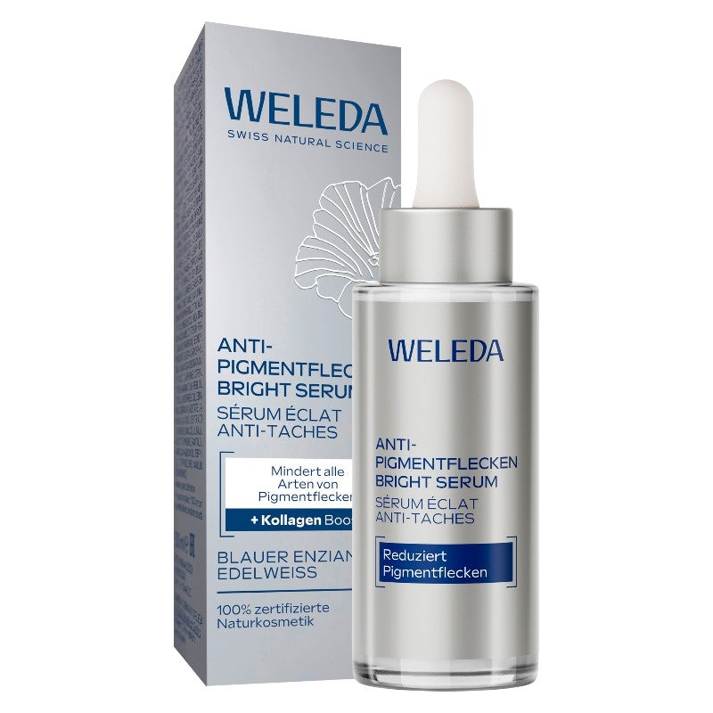 Weleda Bio-Serum gegen Pigmentflecken mit Blauem Enzian und Edelweiß – 30 ml