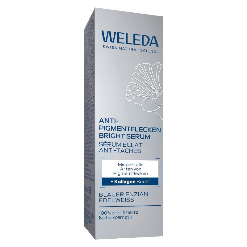 Weleda Bio-Serum gegen Pigmentflecken mit Blauem Enzian und Edelweiß – 30 ml