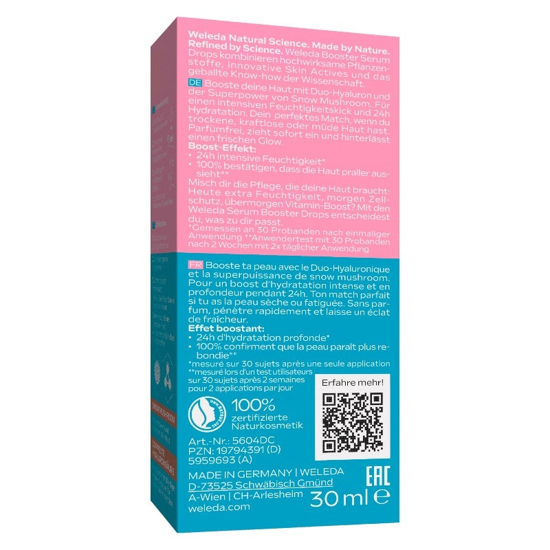 BIO Schneepilz Hyaluron-Feuchtigkeitsserum - 30 ml - Weleda