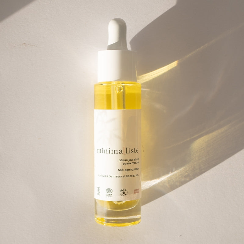 Serum jour nuit peaux mixtes bio jojoba 30 ml minimaliste 3