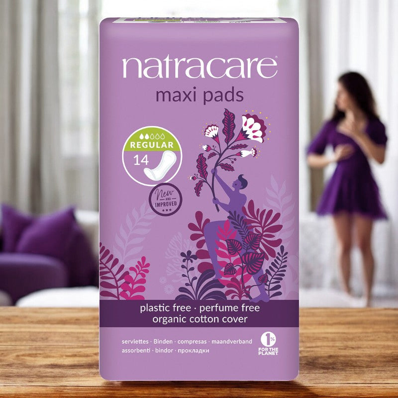 Serviettes hygiéniques regular BIO flux léger-moyen - 14 pcs - Natracare﻿