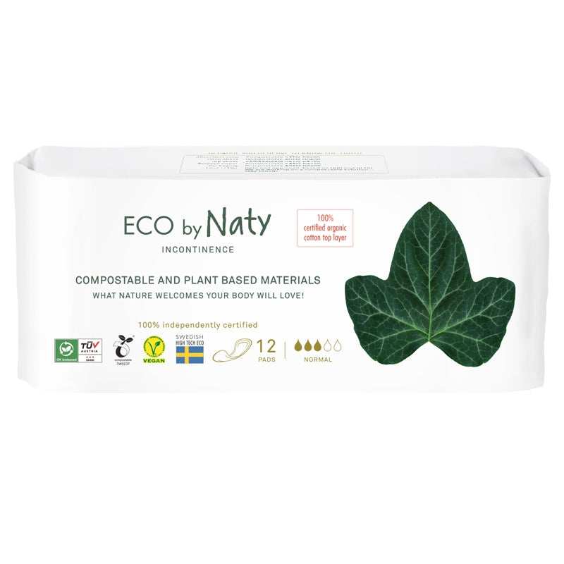Normale ECO Inkontinenz-Einlagen für mittlere Inkontinenzstärke – 12er-Packung – Naty