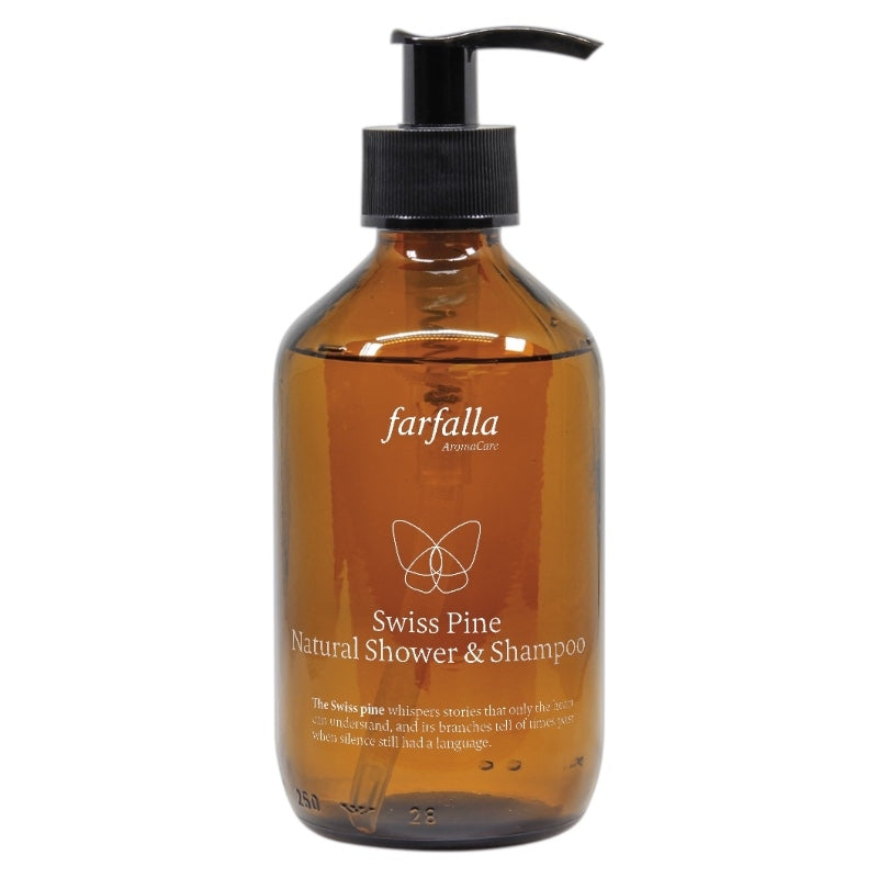 Bio-Shampoo und Duschgel für Männer mit Kiefernduft – 250 ml – Farfalla