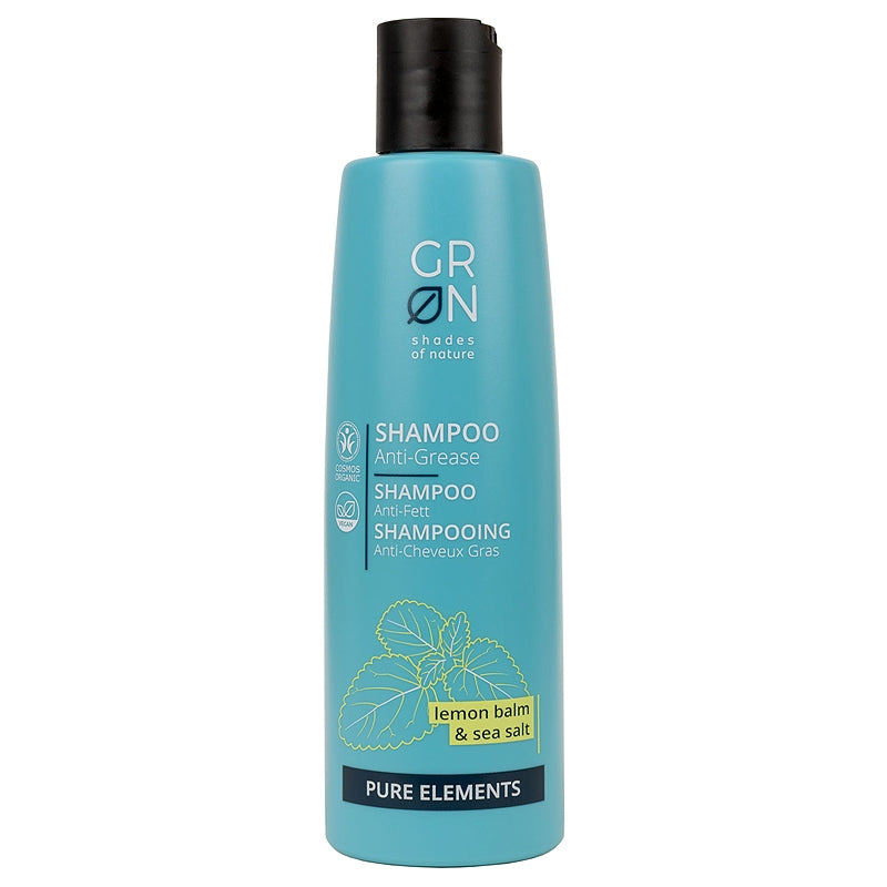 Bio-Anti-Fett-Shampoo mit Zitronenmelisse und Meersalz – 250 ml – GRN