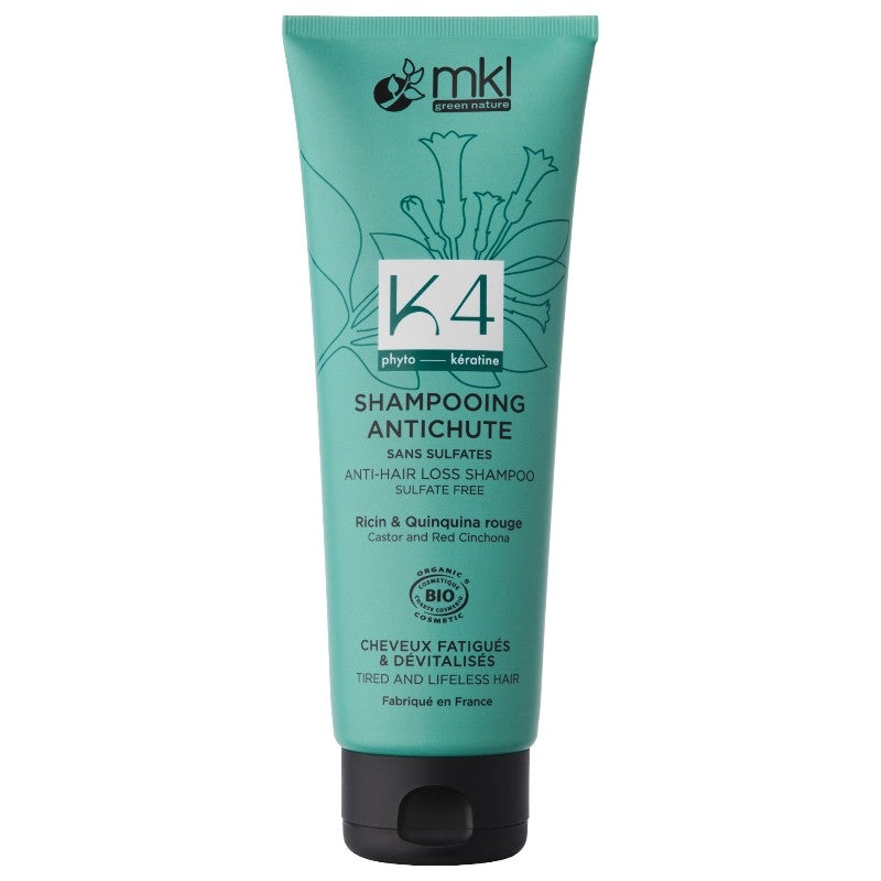 Shampooing antichute BIO ricin & quinquina rouge - 250ml - MKL Green Nature