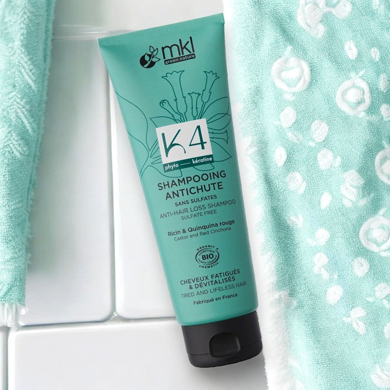 Shampooing antichute BIO ricin & quinquina rouge - 250ml - MKL Green Nature