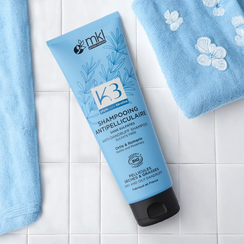 Shampooing antipelliculaire BIO ortie & romarin - 250ml - MKL Green Nature