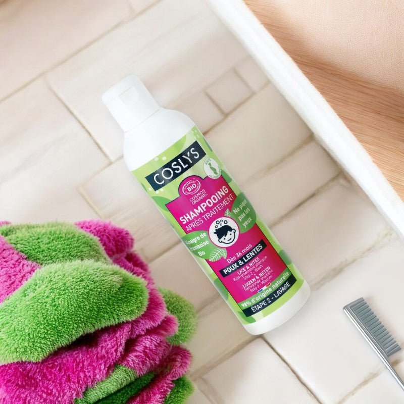 Shampooing après traitement poux & lentes BIO Etape 2 - 250ml - Coslys