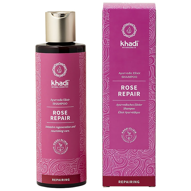 Ayurvedisches Regenerations- und Naturpflege-Shampoo – Rose – 200 ml – Khadi