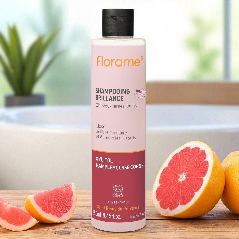 Shampooing brillance BIO xylitol & pamplemousse - 250ml - Florame