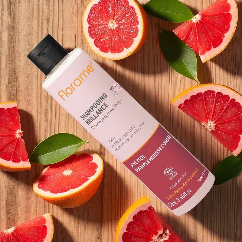 Florame Bio-Glanzshampoo mit Xylit und Grapefruit – 250 ml