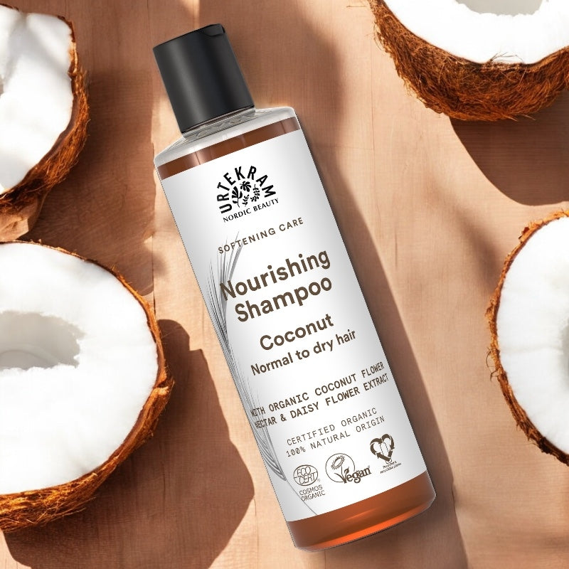 Bio-Kokosnuss-Shampoo für normales Haar – 250 ml – Urtekram