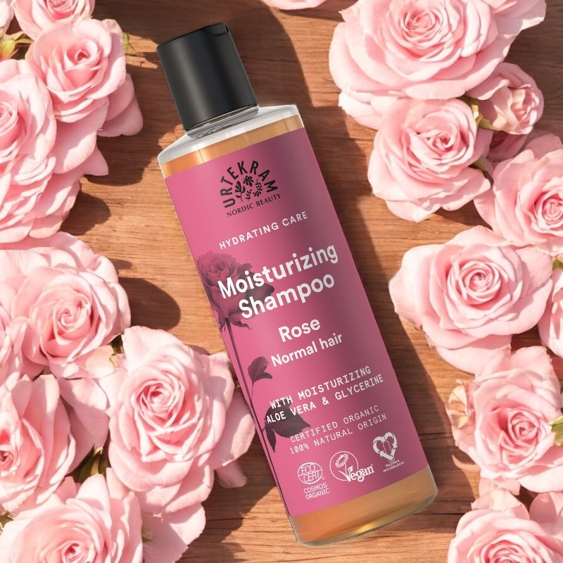 Shampooing cheveux normaux BIO rose - 250ml - Urtekram
