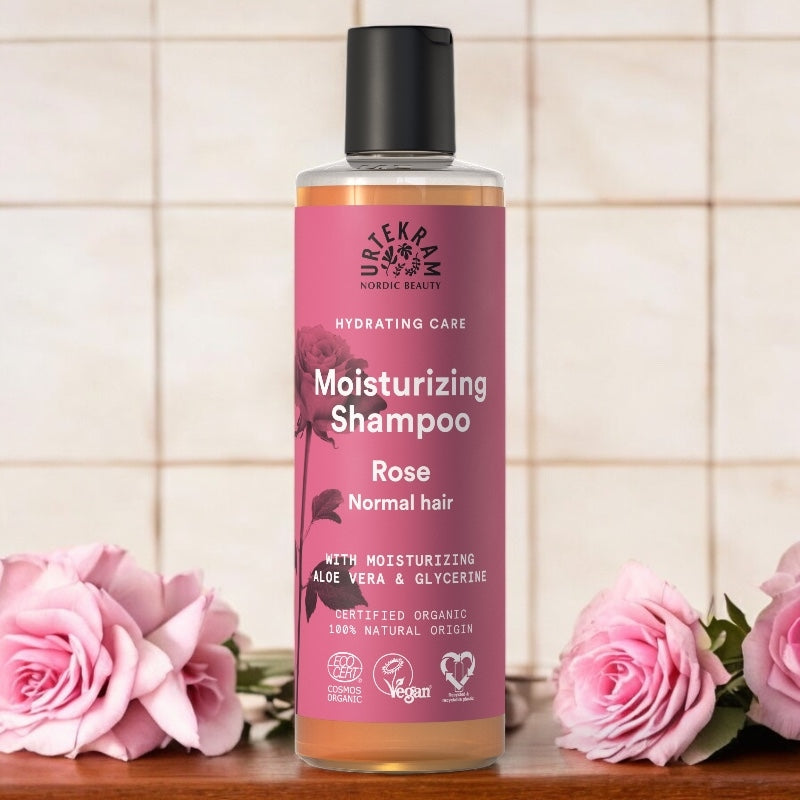 Shampooing cheveux normaux BIO rose - 250ml - Urtekram