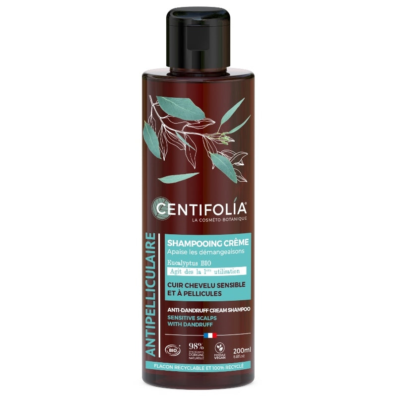 Shampooing crème antipelliculaire BIO eucalyptus - 200ml - Centifolia