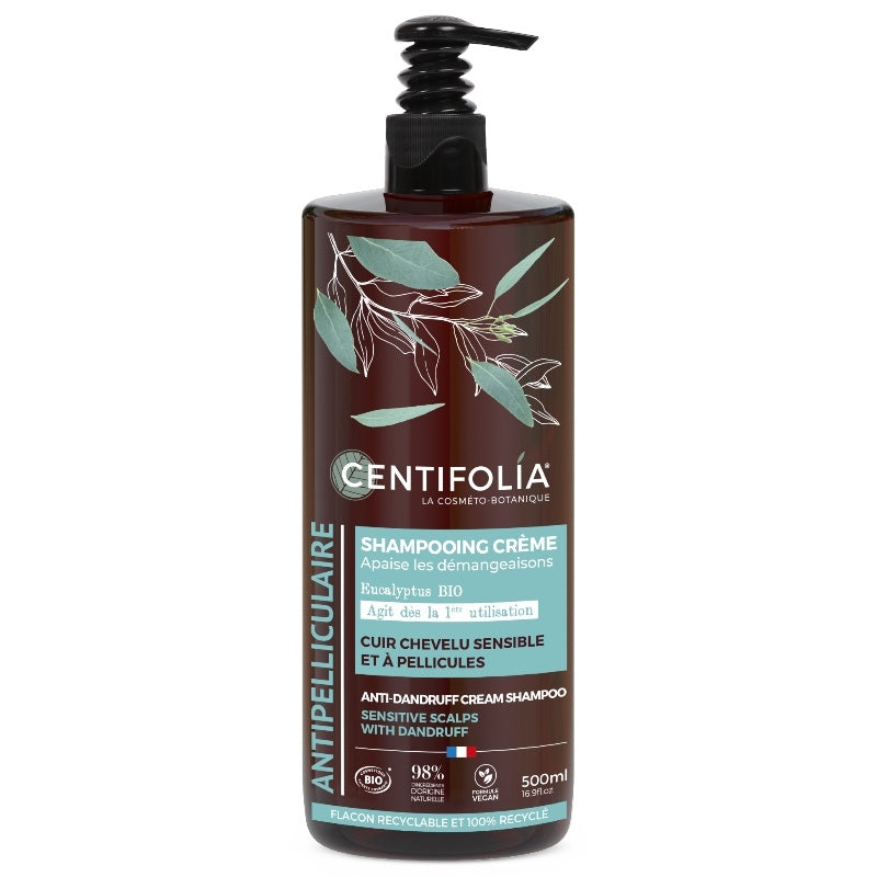 Shampooing crème antipelliculaire BIO eucalyptus - 500ml - Centifolia