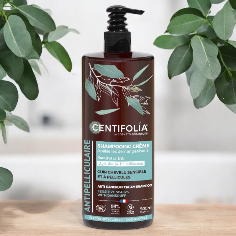 Shampooing crème antipelliculaire BIO eucalyptus - 500ml - Centifolia