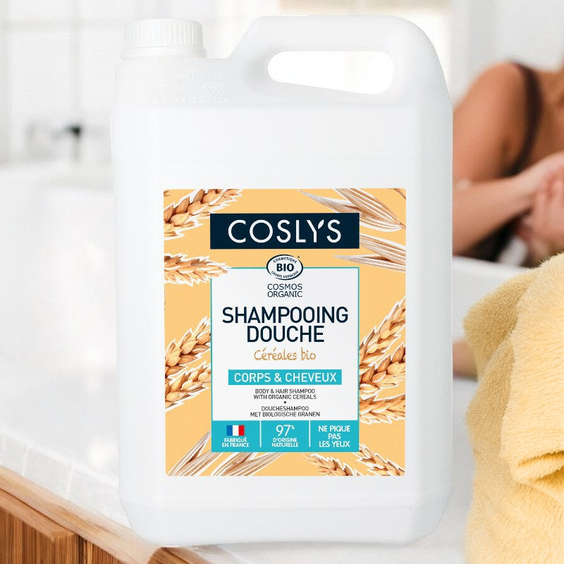 Bio-Shampoo und Duschgel aus Getreide – 5 l – Coslys