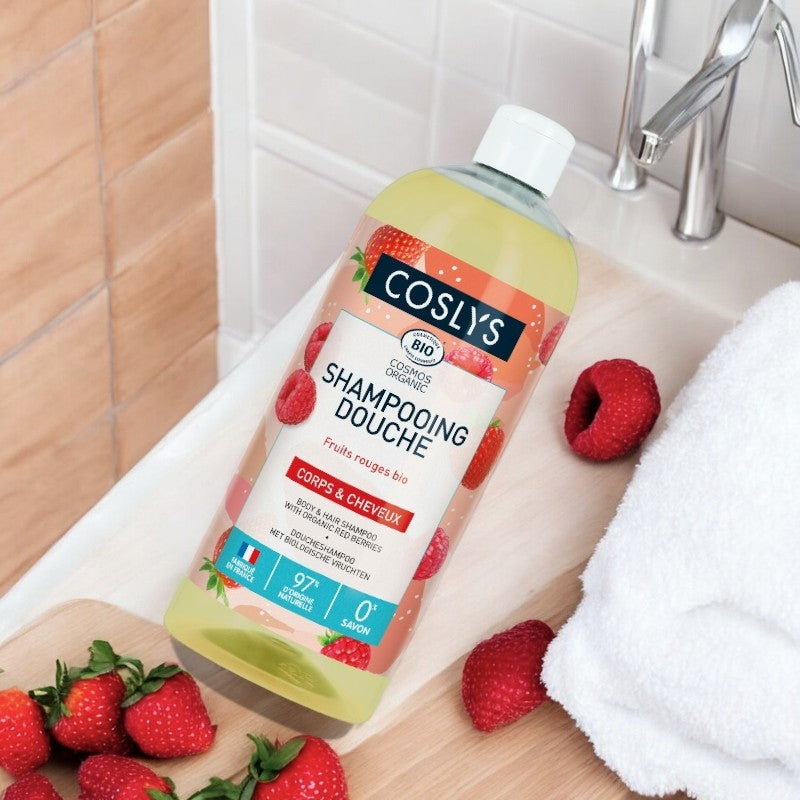 Bio-Duschshampoo mit roten Früchten - 1L - Coslys