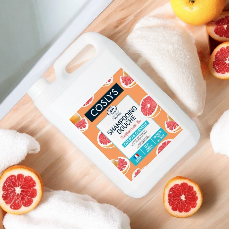 Shampooing douche BIO pamplemousse - 5l - Coslys