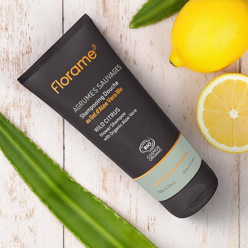 Shampooing douche homme BIO agrumes sauvages - 200ml - Florame