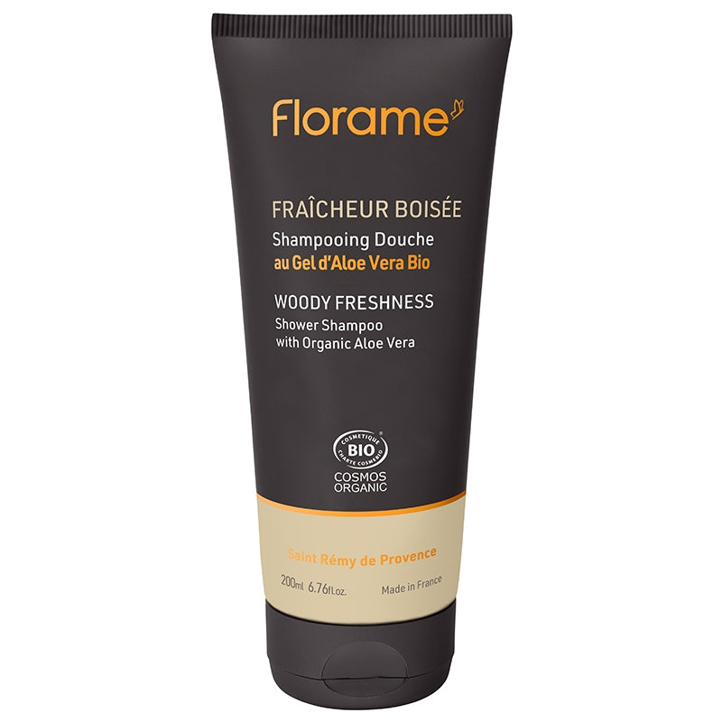 Florame Bio-Duschshampoo für Männer – 200 ml – Holzige Frische