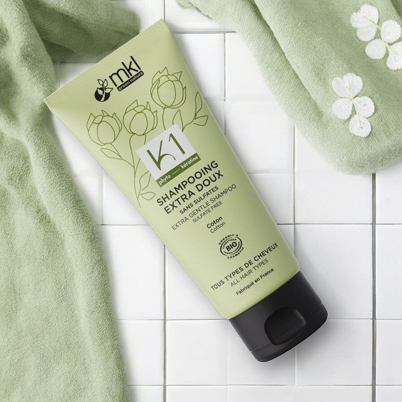 Besonders mildes Bio-Baumwoll-Shampoo – 100 ml – MKL Green Nature