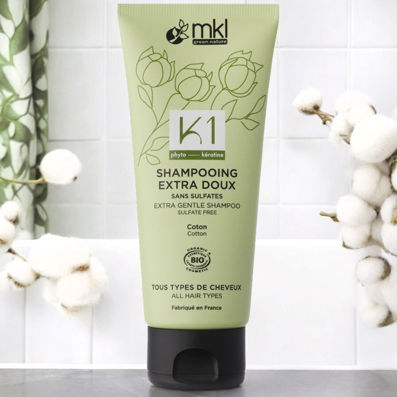 Shampooing extra doux BIO coton - 100ml - MKL Green Nature