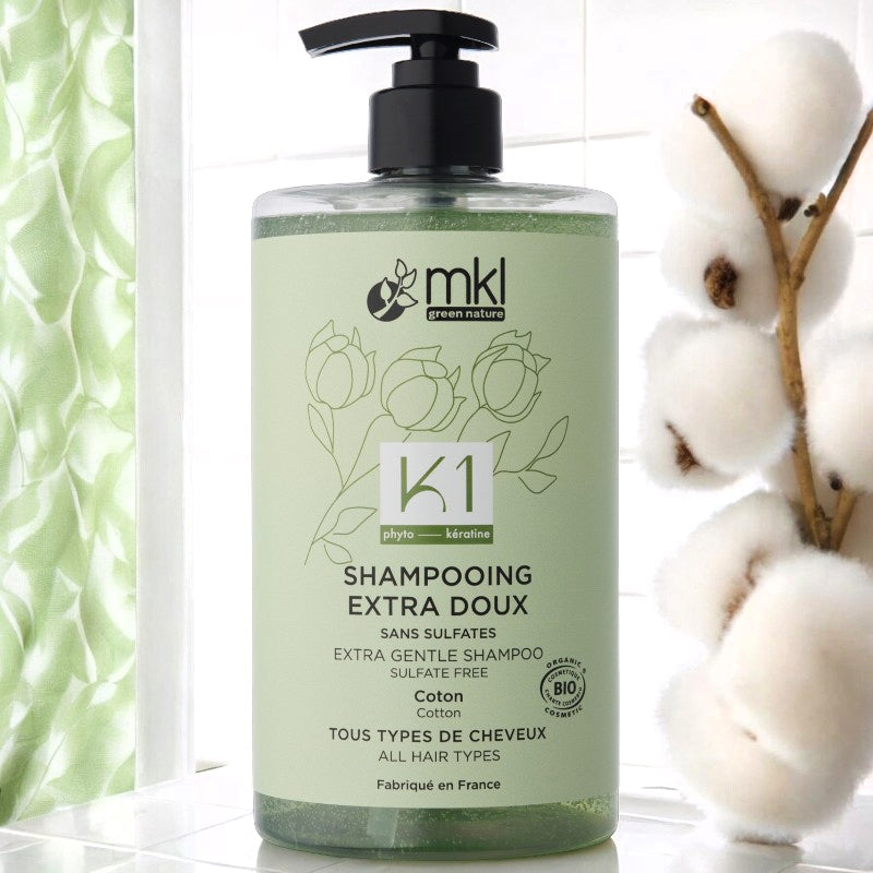 Shampooing extra doux BIO coton - 750ml - MKL Green Nature