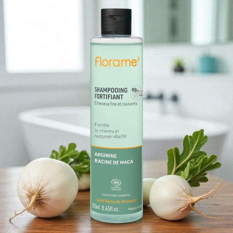 Shampooing fortifiant BIO arginine & racine de maca - 250ml - Florame