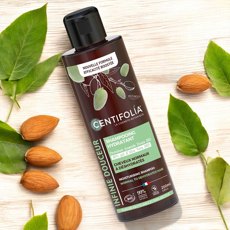 Shampooing hydratant BIO amande & aloe vera - 200ml - Centifolia
