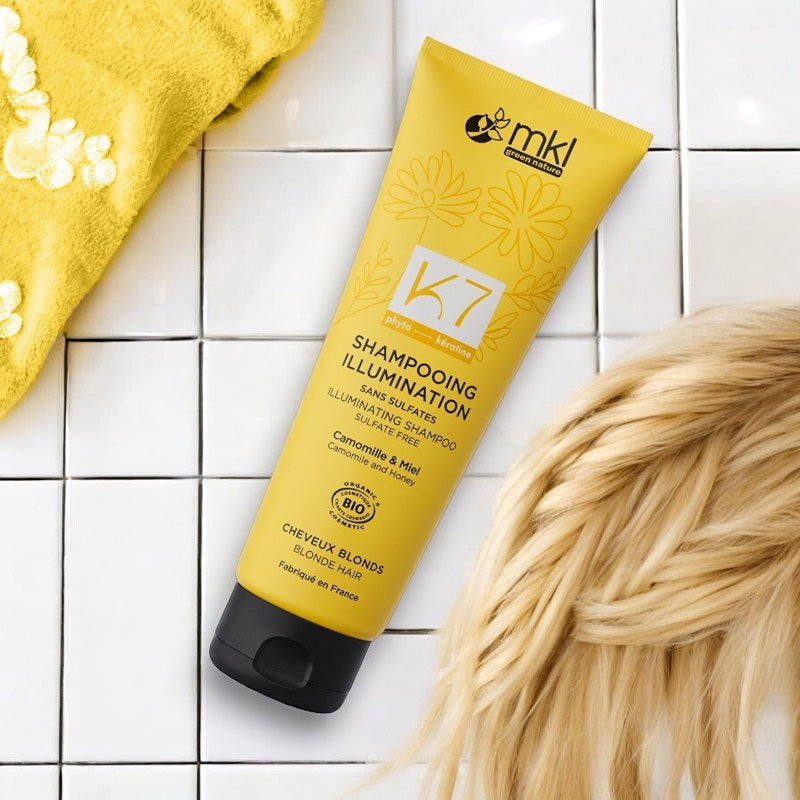 Bio-Kamille &amp; Honig Aufhellendes Shampoo - 250 ml - MKL Green Nature