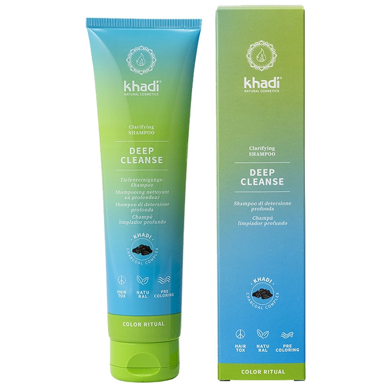Shampooing nettoyant en profondeur naturel charbon actif - 150ml - Khadi