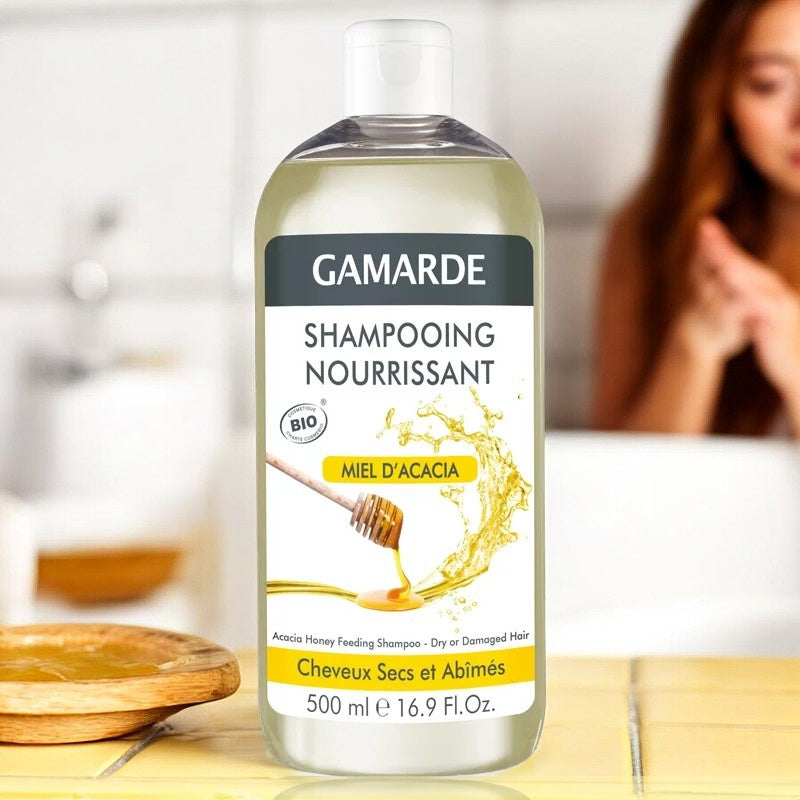 Shampooing nourrissant BIO miel d'acacia & eau thermale - 500ml - Gamarde
