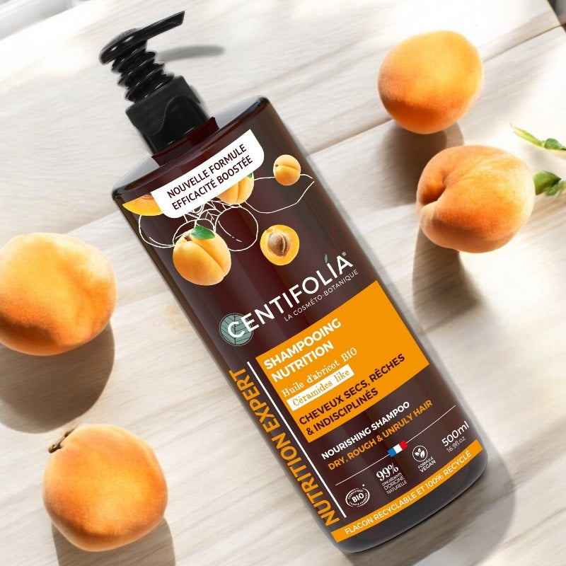 Shampooing nutrition BIO abricot & céramides like - 500ml - Centifolia