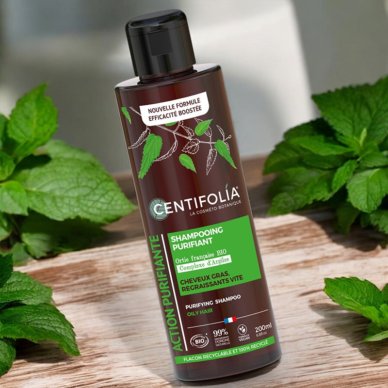 Shampooing purifiant BIO argiles & ortie - 200ml - Centifolia