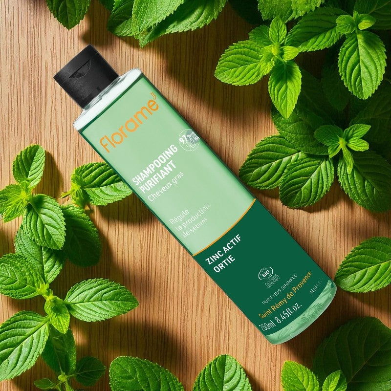 Bio-Reinigungsshampoo mit Zink und Brennnessel – 250 ml – Florame