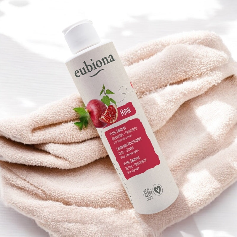 Shampooing revitalisant BIO ﻿ortie & grenade - 200ml - Eubiona