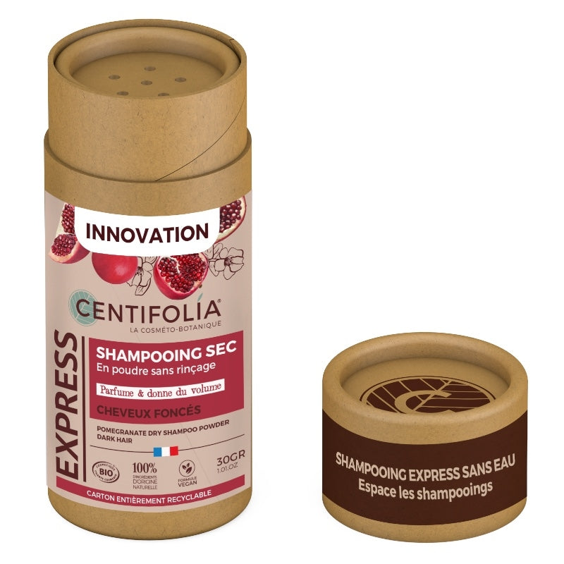 Shampooing sec en poudre sans rinçage BIO grenade - 30g - Centifolia
