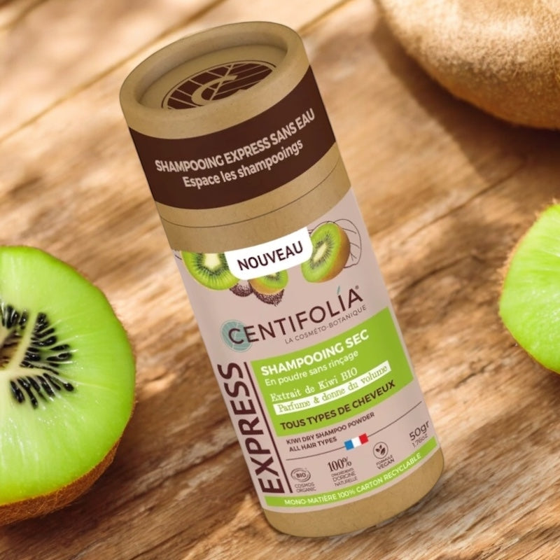 Bio-Kiwi-Trockenshampoo-Pulver, ohne Ausspülen – 50 g – Centifolia