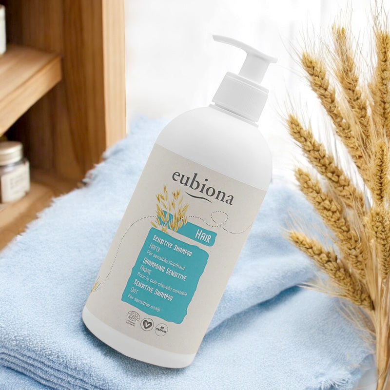 Bio-Hafer-Shampoo für empfindliche Haut - 500 ml - Eubiona