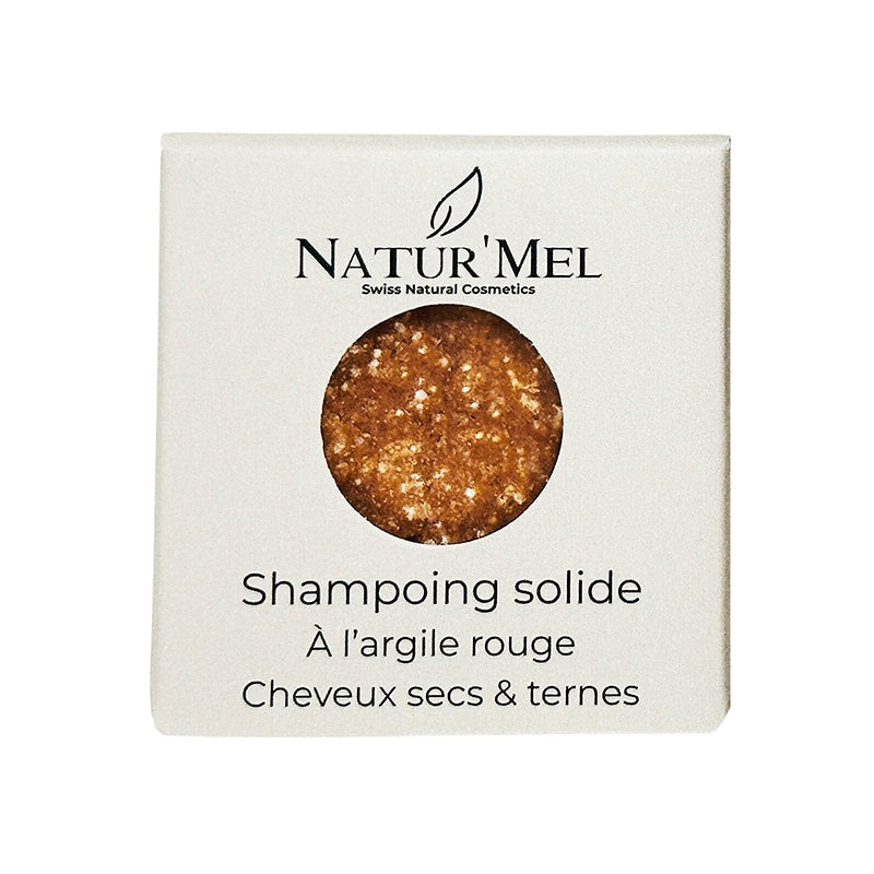 Shampooing solide argile rouge - 30g - Natur'Mel