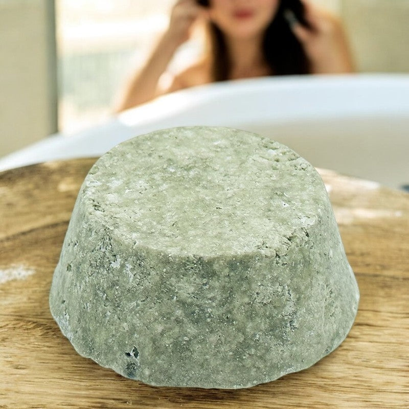 Festes grünes Ton-Shampoo - 90 g - Natur'Mel