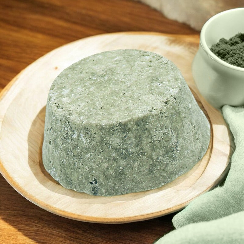 Festes grünes Ton-Shampoo - 90 g - Natur'Mel