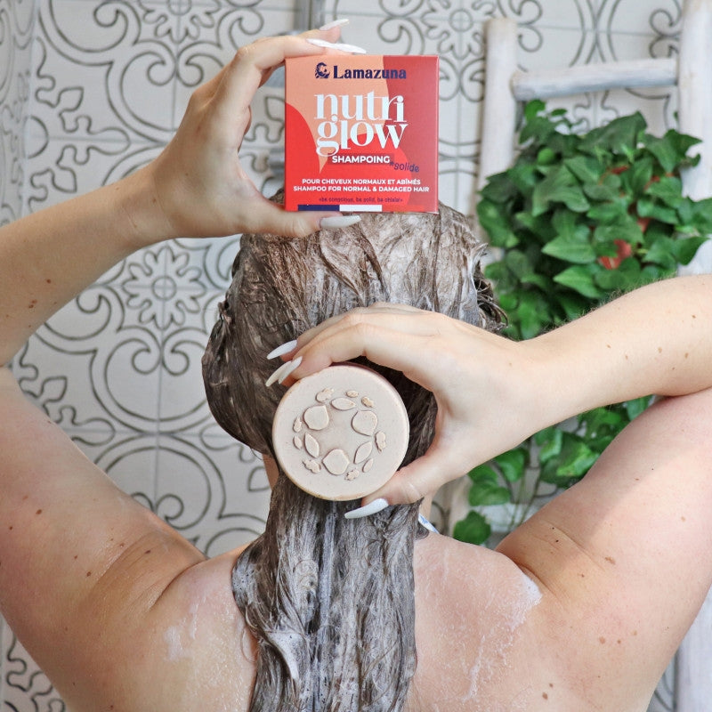 Festes Shampoo für normales Haar mit Abessinieröl – 70 ml – Lamazuna